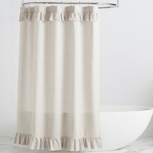 Pottery Barn Bath Pottery Barn Linen Shower Curtain Liner Hooks